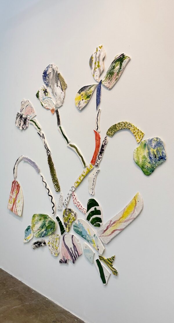 Glazed ceramic shapes attached to wall with nails (Commission)
70” x 70”